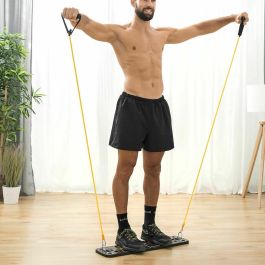 Pack Tabla de Flexiones Push-Up y Set de Bandas de Resistencia con Accesorios y Guía de Ejercicios InnovaGoods