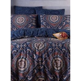Sin marca ASI8683743944620 - Juego de cama azul, 1 funda nórdica 220x240 cm y 2 fundas de almohada 60x60 cm, 65% algodón 35% poliéster