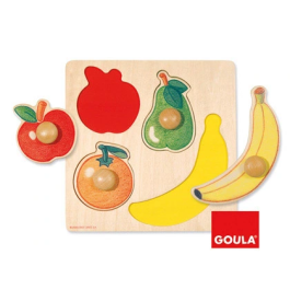 Goula Puzle de Madera Frutas 4 Piezas para Niños - Coordinación Ojo/Mano y Aprendizaje Precio: 10.50000006. SKU: B1DSA5SV82