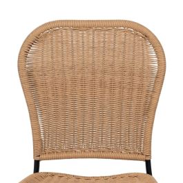 Silla Natural Pe-Acero Salón 48 X 57 X 87 cm