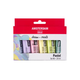 Amsterdam Pintura Acrílica 20 ml Caja de 6 Colores Surtidos Pastel Precio: 12.50000059. SKU: B19367JXF7