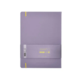 Antartik Cuaderno A4 Tapa Dura Hojas Lisas Morado y Amarillo 100 Hojas 80 gr FSC