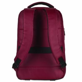 Port Designs POR3567041404244 Mochila para PC Portátil 15.6/16 pulgadas, Modelo TORINO II, Color Rojo, Moderna y Cómoda