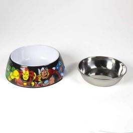 Marvel T4L:L Comedero para Perro con Diseño Temático Marvel, Talla Grande L, Color Rojo