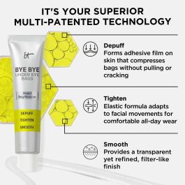It Cosmetics BYE BYE under eye bags | Sérum Anti-Ojeras y Bolsas de Ojos con Efecto Lifting Temporal para Piel Sensible 15 ml