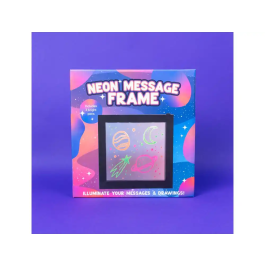 Wondee Marco de mensajes con efecto luz neón iluminado 235x42x245 mm