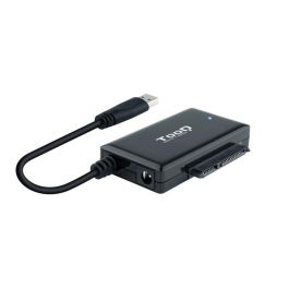 Tooq TQHDA-01A Adaptador USB 3.1 Gen1 a SATA para Discos Duros 2.5" 3.5" con Alimentación 12V para HDD hasta 4TB