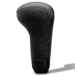 Momo MOM15511611111L Pomo de Cambio Anatómico de Cuero Negro, Grano Superior, Versión Larga