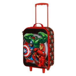 Maleta Trolley Soft 3D Almighty Marvel Los Vengadores Rojo