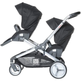 Red Castle Cochecito Doble Evolutwin Negro para Uno o Dos Niños desde el Nacimiento hasta 15kg por Niño Precio: 524.59000055. SKU: S7150712