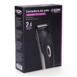 Edm Máquina corta cabellos recargable inalámbrica 10W, control de cuchilla ajustable, con accesorios