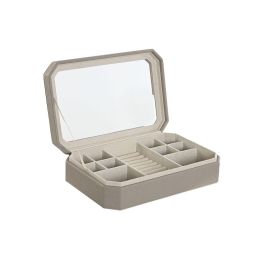 Joyero Tradicional DKD Home Decor Beige 21 x 6 x 30 cm Joyero Tradicional DKD Home Decor Beige 21 x 6 x 30 cm
