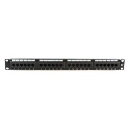 MicroConnect PP-004 Panel de Parcheo UTP Cat.6 de 19 pulgadas, 24 Puertos, Doble IDC para Rack