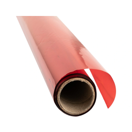 Liderpapel Papel celofan rollo rojo 0,60 x 10 mt
