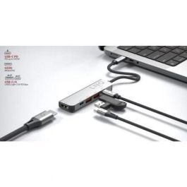 Docking USB Tipo-C Linq LQ48014/ 1xUSB Tipo-C/ 2xUSB/ 1xHDMI 4K/ 1xUSB Tipo-C PD/ Gris Docking USB Tipo-C Linq LQ48014/ 1xUSB Tipo-C/ 2xUSB/ 1xHDMI 4K/ 1xUSB Tipo-C PD/ Gris