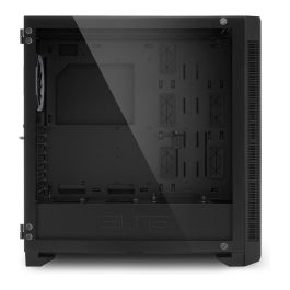 Sharkoon CA200G Torre Midi ATX E-ATX Negro con Cristal Puertas Frontales USB Tipo C