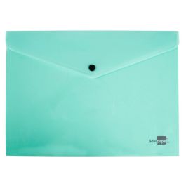 Carpeta Liderpapel Dossier Broche Polipropileno Din A4 Verde Manzana Opaco 50 Hojas