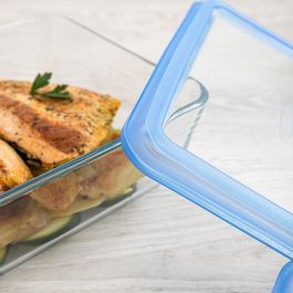 Hermético Rectangular Boro Pure Glass Pyrex 22x17x8 cm - 1,5 L