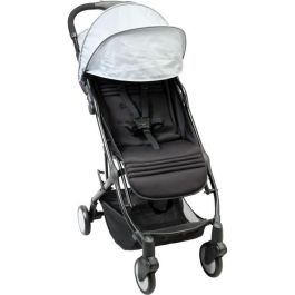 BAMBIKID Cochecito Yuko City Ultracompacto y Ultraligero 6.7kg - Plegado una Mano, desde Nacimiento hasta 15kg - Ideal Viajes Equipaje Mano Gris