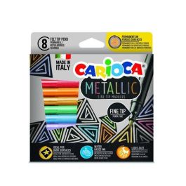 Carioca Rotulador metálico punta fina 2.8 mm 8 unidades colores surtidos ideal para superficies oscuras Precio: 4.49999968. SKU: B1AVE98NDC
