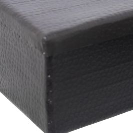 Juego de Cajas Decorativas Alexandra House Living Negro Metal 28 x 18 x 8 cm 23 x 7 x 14 cm 2 Piezas