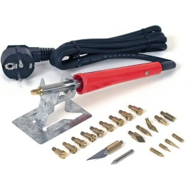 Rothenberger Juego completo de pirograbado Rojo para madera, cuero, corcho, con accesorios para trabajos creativos Precio: 37.50000056. SKU: B13MPK34Q8