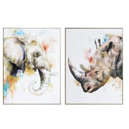 DKD Home Decor Cuadro Moderno Multicolor 3.5 x 80 x 60 cm (2 Unidades) Lienzo/PS Precio: 56.99000054. SKU: B1H6VS7WVS