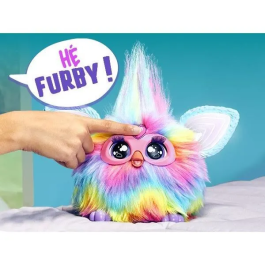 Hasbro Furby Tie Dye HAS5010996202864 Peluche Interactivo para Niñas y Niños, 15 Accesorios, Animatrónico Activado por Voz, a Partir de 6 Años