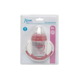 KioKids Taza de Aprendizaje Step 1 Corazones Soft Nordic +6 meses Color Rosa