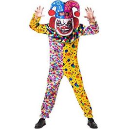 Disfraz disfraz payaso cabezudo ml hombre (mono y capucha 3d) Precio: 18.49999976. SKU: S8604895
