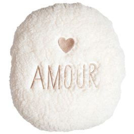 Home Deco Factory Cojín-Manta Sherpa "Amour" Colección Pour Elle