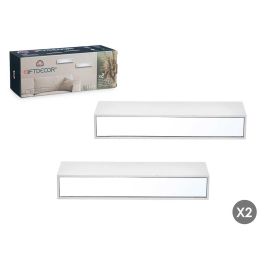 Dos Estantes Espejo 30Cm Blanco Giftdecor (4 Unidades) Precio: 34.89000031. SKU: B1C4F8YN9Q