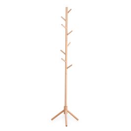 Confortime Perchero de Madera de Haya Natural, 175 cm de alto (6 Unidades)