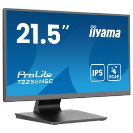 IIYAMA T2252MSC-B2AG Monitor Táctil 21.5" Full HD IPS 100Hz con USB-C, HDMI, DisplayPort, 2xUSB 3.2, Altavoces, VESA, Negro