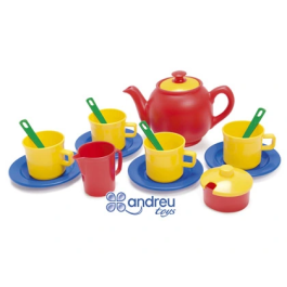 Dantoy Juego de Té para 4 Servicios, 17 Piezas, Dimensiones 12x18.5x19 cm Precio: 16.50000044. SKU: B15FDZDEK2