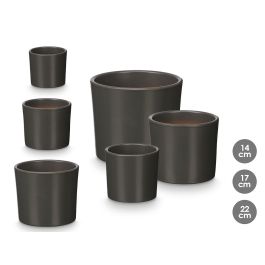 Set 3 Macetas Cilindro 14 17 22Cm Antracita Mate Ibergarden Precio: 15.49999957. SKU: B1ECARDGLP