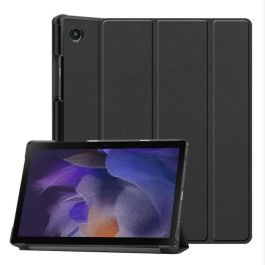 eSTUFF Funda Folio HOUSTON para Samsung Galaxy Tab A8 10.5, ultradelgada, protege arañazos y golpes, soporte dual, negra