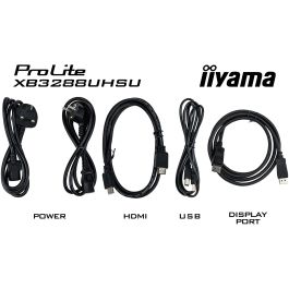 iiyama ProLite XB3288UHSU-B5 Monitor 32" 81,3cm 4K UHD LED 60Hz 3ms 2xHDMI DP LS Negro