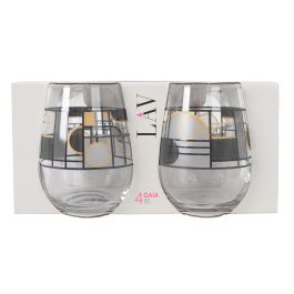 Set de 4 Vasos Gaia Abstract 360 cc - LAV (6 Cajas) Set de 4 Vasos Gaia Abstract 360 cc - LAV (6 Cajas)