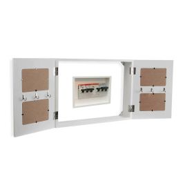 Cubrecontador Caja Llaves Negra Versa 8.5x33x46 cm Madera Minimal (2 Unidades) Cubrecontador Caja Llaves Negra Versa 8.5x33x46 cm Madera Minimal (2 Unidades)