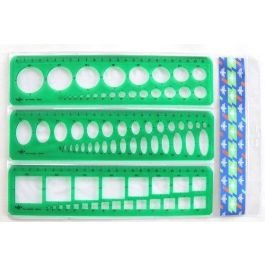 Plantillas Escolar Juego-3 Surtidas R-C-E** (Set de 10) Precio: 63.9500004. SKU: B1J78HPMDQ