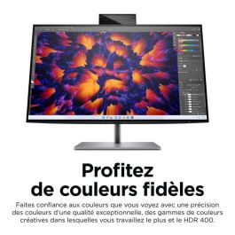 HP Z24m G3 Monitor 23.8" QHD (2560x1440) IPS 5ms, USB-C DisplayPort HDMI, Webcam 5MP y Altavoces, Plata