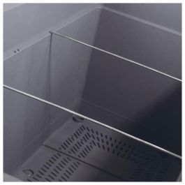 Deroma 9HP1ZSZ217 Jardinera Muret Cosmo con reserva de agua, ruedas, gris ceniza, 78 cm