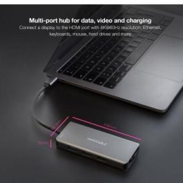 Docking Tipo-C Nanocable 10.16.1009/ 3xUSB/ 2xHDMI 4K/ 1xRJ45/ 1xLector tarjetas/ 1xUSB Tipo-C PD/ Gris Docking Tipo-C Nanocable 10.16.1009/ 3xUSB/ 2xHDMI 4K/ 1xRJ45/ 1xLector tarjetas/ 1xUSB Tipo-C PD/ Gris