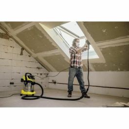 Karcher WD 6 PS V-30/8/35/T Aspirador en Seco y Húmedo 1300W con Depósito Inoxidable 30L, Función Soplador y Toma de Corriente para Taller
