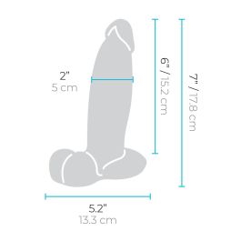 Consolador Realista B-Vibe Silicona Ø 4,5 cm (15,2 cm)