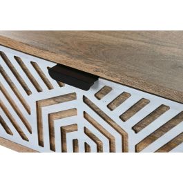 Mesa de Centro Home ESPRIT Blanco Madera de mango 115 x 60 x 40 cm Mesa de Centro Home ESPRIT Blanco Madera de mango 115 x 60 x 40 cm
