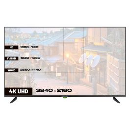 JAPANNEXT JN-IPS430UHD60F - Monitor 43" IPS 4K UHD (3840x2160), 60Hz, 8ms, HDR, HDMI 2.0, USB, WLAN, Altavoces, Negro, VESA 200x200