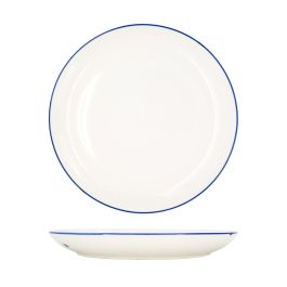 SUMMA Alacena Azul Plato Llano de Porcelana 26 cm, Colección Decorada, Vajilla, Blanco Marfil con Detalles Azul (Set de 4) Precio: 10.58999986. SKU: B158F8QGA7
