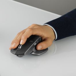 Logitech MX Master 2S Ratón Inalámbrico Laser RF + Bluetooth 4000 DPI Ergonómico Grafito para Oficina